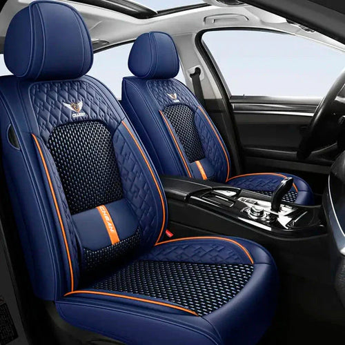 Kit Capa Banco de Carro Completo em Couro Legítimo Italian + BRINDE: Kit Tapete Completo